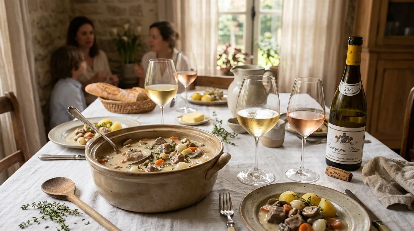 Que boire avec blanquette de veau : nos sélections