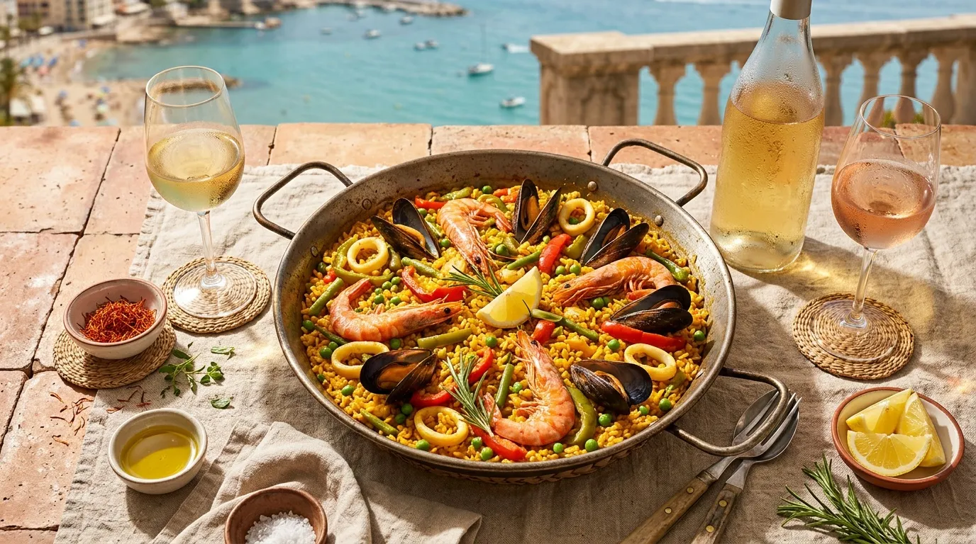 Que boire avec une paella : nos meilleurs accords