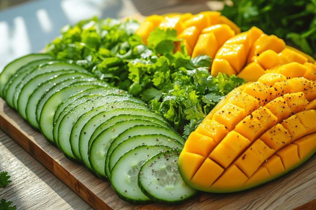 Concombre et mangue : les ingrédients surprenants qui sublimeront votre pico de gallo classique