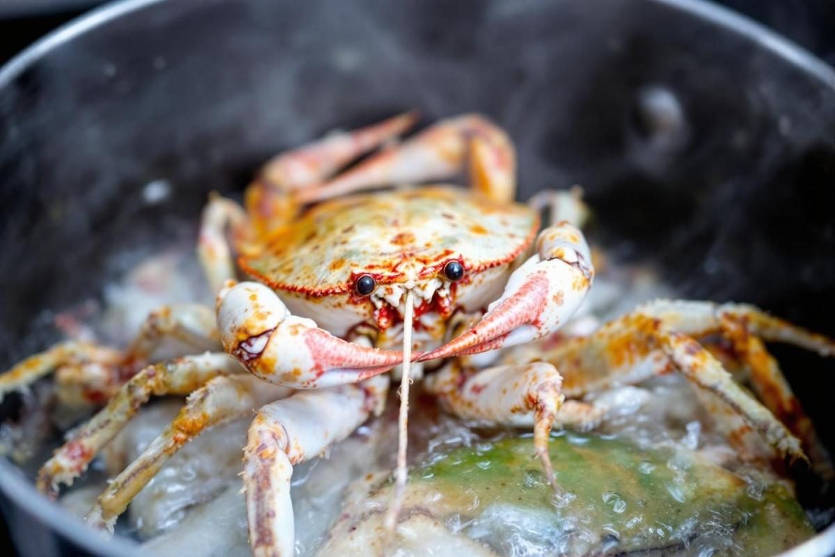 Cuisson crabe : techniques et temps de cuisson pour réussir parfaitement vos crustacés