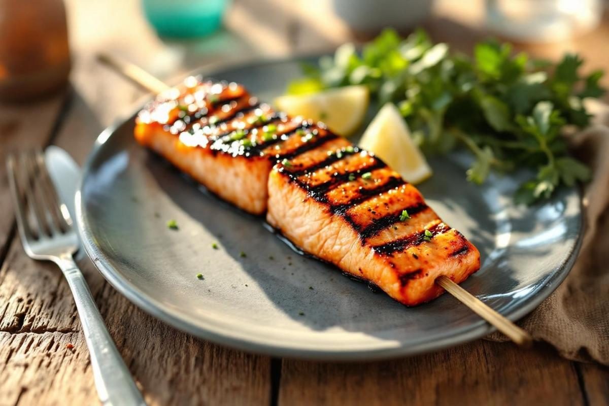 Je prépare mes brochettes de saumon comme ça" : la technique d'un grand chef