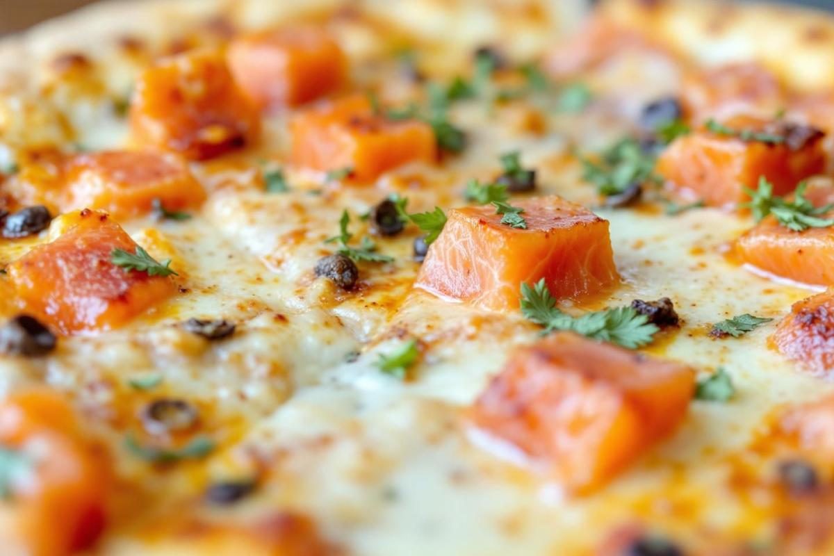 Pizza saumon calories : valeur nutritionnelle et apports énergétiques de cette garniture