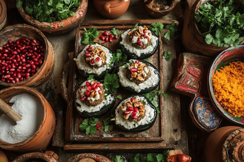 Recette de chiles en nogada de Yuri de Gortari : tradition mexicaine authentique