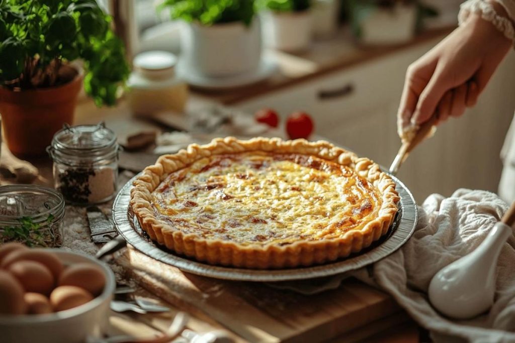 Voici la quiche express de la rentrée avec pâte feuilletée et moule